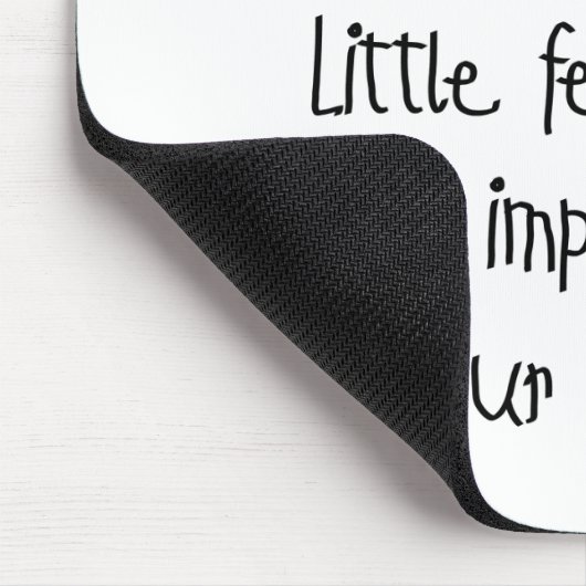 Kleine kleine grote afdrukken roze muismat (Hoek)