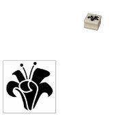 Kleine kleine Lily Flower Blossom Floral Spring Rubberstempel (Gestempeld)