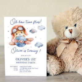 Kleine kleine vliegtijd vliegt naar verjaardag kaart