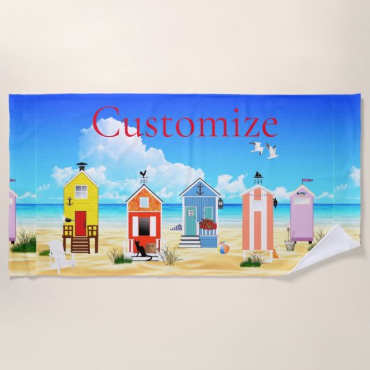 Kleine kleine winkeltjes Thunder_Cove Strandlaken (Voorkant)