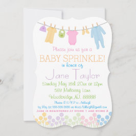 Kleine kleren Baby Sprinkle Kaart