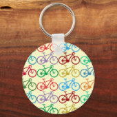 kleine kleurenfietsen sleutelhanger (Voorkant)