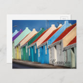 Kleine kleurige huizen Curaçao Briefkaart (Voorkant / Achterkant)