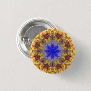 Kleine kleurrijke Psychedelic Dreamweaver Button