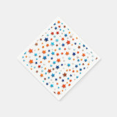 Kleine kleurrijke sterren: Verjaardagsfeestservett Servet (Hoek)