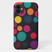 Kleine kleurrijke stippen iPhone / iPad hoesje (Achterkant)