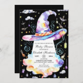 Kleine Kleurrijke Wizard Pet Baby shower Kaart (Voorkant / Achterkant)