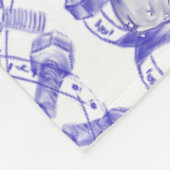 Kleine klusjesman fleece deken (Hoek)