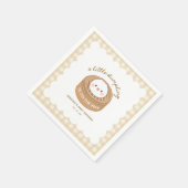 Kleine knoedel is onderweg naar het Baby shower Servet (Hoek)