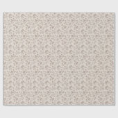 Kleine Knoppen & Bladeren — Scandinavische Eenvoud Cadeaupapier (Vlak)