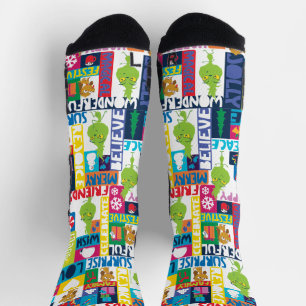 Kleine knuppels en vrienden   Kleurrijk kerstfeest Sokken