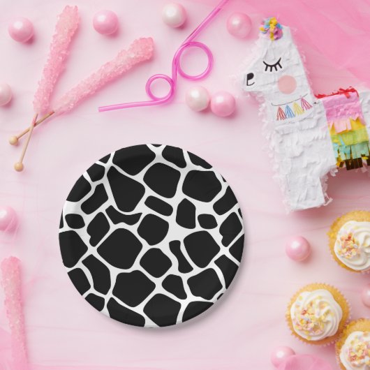 Kleine Koe afdrukken Baby shower Bord papier (Feest)