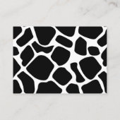 Kleine Koe Baby shower Advice Kaart voor moeder (Achterkant)