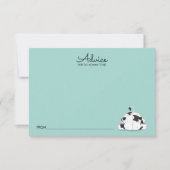 Kleine Koe Baby shower Advice Kaart voor moeder (Voorkant)