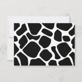 Kleine Koe Baby shower Advice Kaart voor moeder (Achterkant)