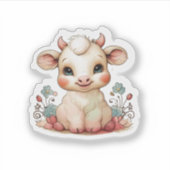 Kleine koe stuiten sticker (Voorkant)