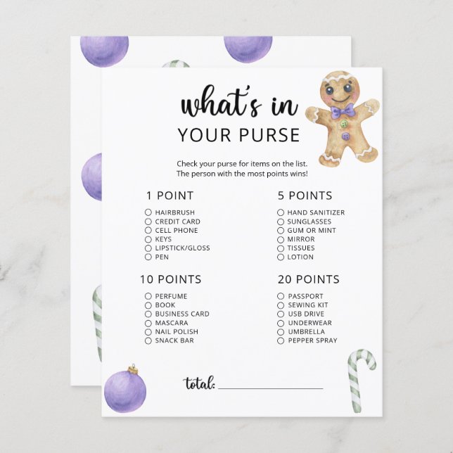 Kleine koekjes in je handtas met baby shower (Voorkant / Achterkant)