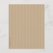 Kleine koekjes, soft Mocha Stripes Bake Sale Flyer (Achterkant)