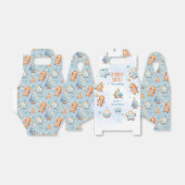 Kleine Koekjesjongen Kerstmis 1e verjaardag Bedank Bedankdoosjes (Uitgevouwen)