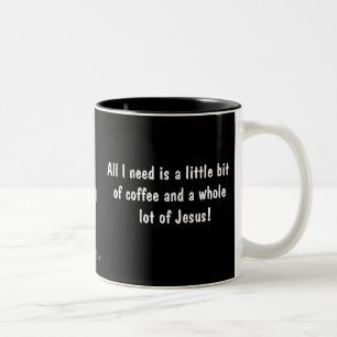 Kleine koffie Veel van Jezus gotGod316.com Tweekleurige Koffiemok