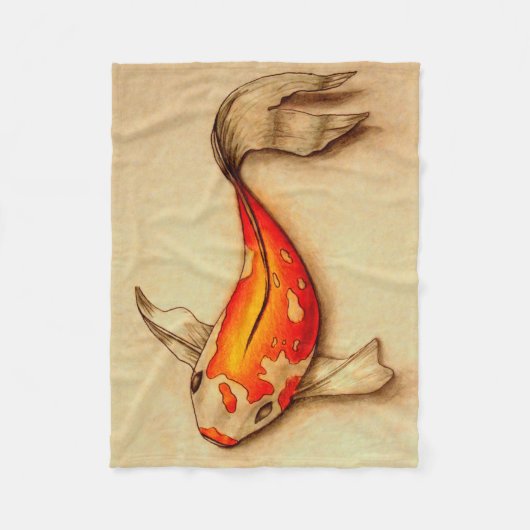 Kleine Koi Fish Fleece Blanket (Voorkant)
