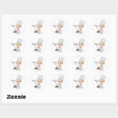 Kleine Kok Chef Kerst Ronde Sticker (Vel)