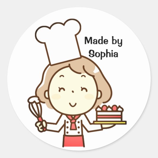 Kleine koks kerstmis ronde sticker (Voorkant)