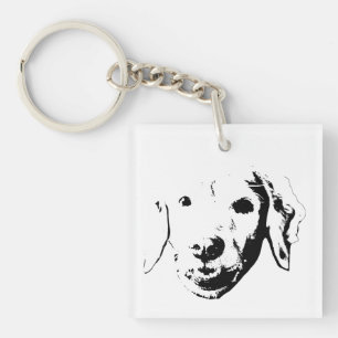 Kleine komische pup sleutelhanger