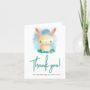 Kleine Konijn baby shower bedankt