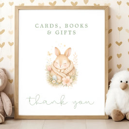 Kleine Konijn Baby Shower Kaarten Boeken Cadeaus Poster