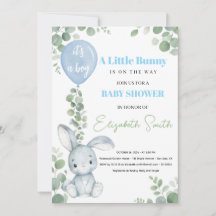Kleine Konijn Eucalyptus Baby Jongen Baby Shower