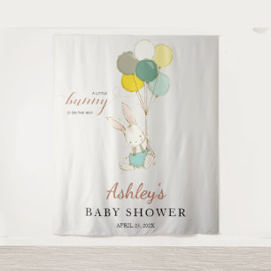 Kleine Konijn Welkom Baby Borrel Wandkleed
