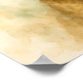 Kleine Koning: Adorable Waterverf Portret van een  Poster (Hoek)