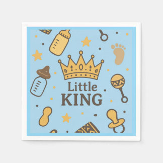 Kleine Koning Baby Shower Servetten