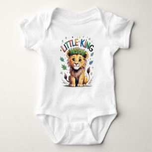 Kleine Koning Kleurpotlood Stijl Leeuwenwelp Romper