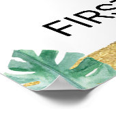 Kleine koning Lion kroon 1e verjaardag Poster (Hoek)