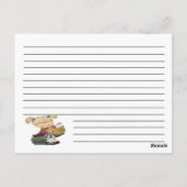 Kleine kookkaart briefkaart (Achterkant)