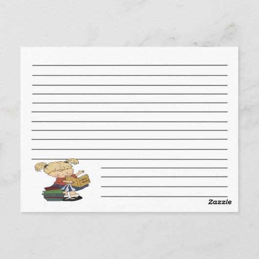 Kleine kookkaart briefkaart (Achterkant)