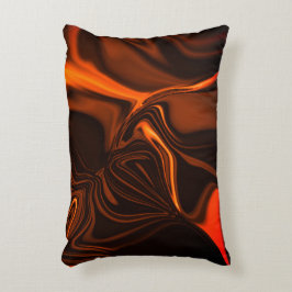 Kleine koraalgebogen golflengten boven donker fond accent kussen