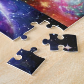 Kleine kosmos nachtskies en sterrenstelsel legpuzzel (Zijkant)