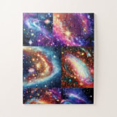 Kleine kosmos nachtskies en sterrenstelsel legpuzzel (Verticaal)