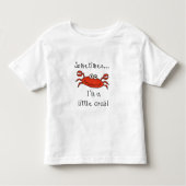 Kleine krab kinder shirts (Voorkant)