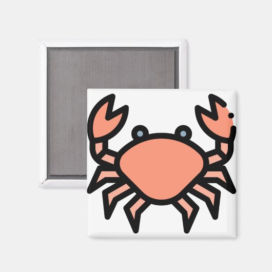 Kleine krab magneet (Voorkant / Achterkant)