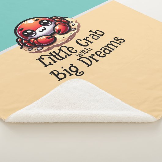 Kleine krab sherpa deken (3/4)