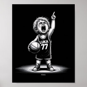 Kleine kreet Luka door boos op en kwaad op jou Poster