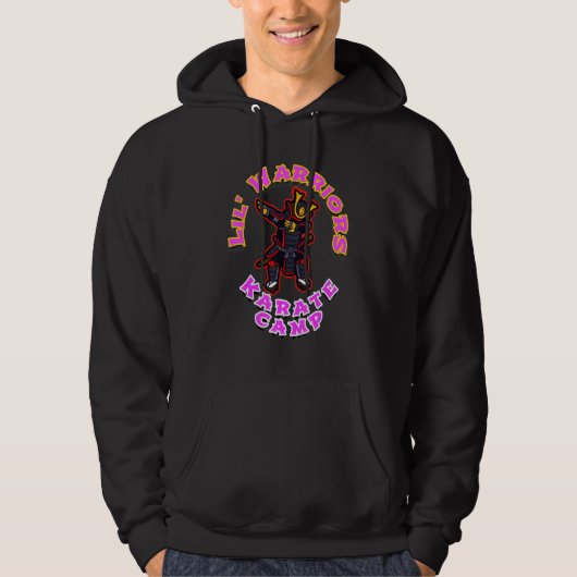 Kleine krijgers karatekamp hoodie (Voorkant)