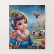 Kleine Krishna 50-delige puzzel"