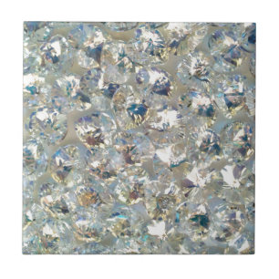 Kleine kristallen keramische tapijten tegeltje