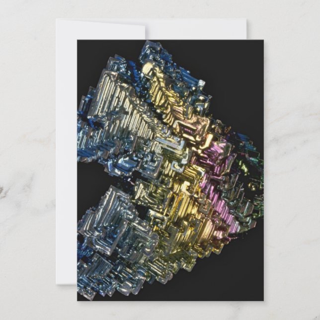 Kleine kristallen van Indiaas bismut (Voorkant)