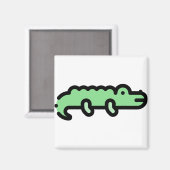 Kleine krokodil magneet (Voorkant / Achterkant)